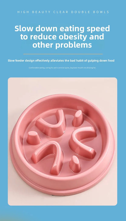 Slow Feeder Dog Bowl Anti-Choking Puzzle Feeder