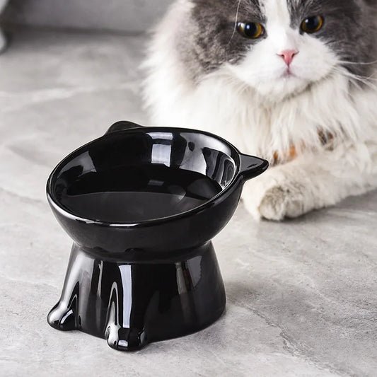 Elevated Anti-Slip Cat Slow Feeder Bowl