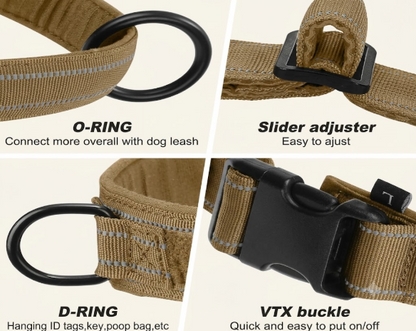 Heavy-Duty No-Pull Dog Harness with Handle | Reflective & Adjustable