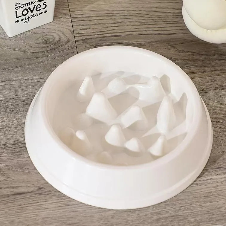 Elevated Anti-Slip Cat Slow Feeder Bowl