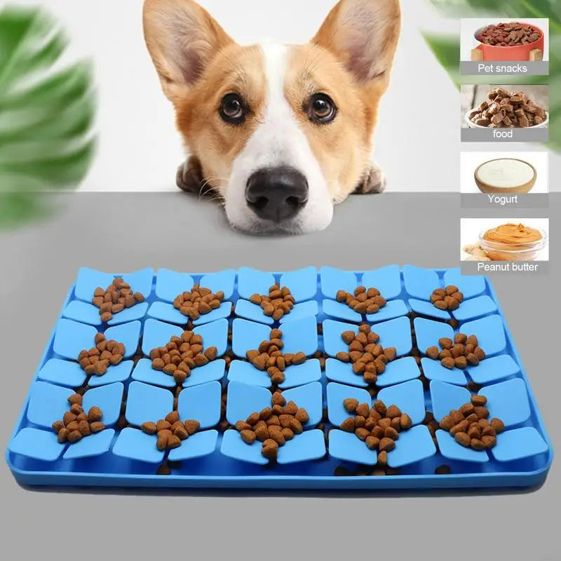 Silicone Dog Lick Mat with Suction Cups Slow Feeder