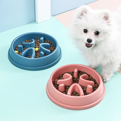 Slow Feeder Dog Bowl Anti-Choking Puzzle Feeder