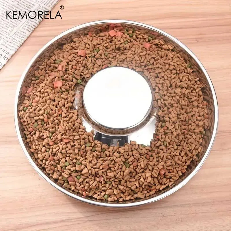 Stainless Steel Dog Slow Feeder Bowl