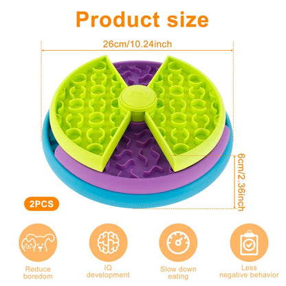 3-Layer Interactive Slow Feeder Puzzle for Dogs & Puppies
