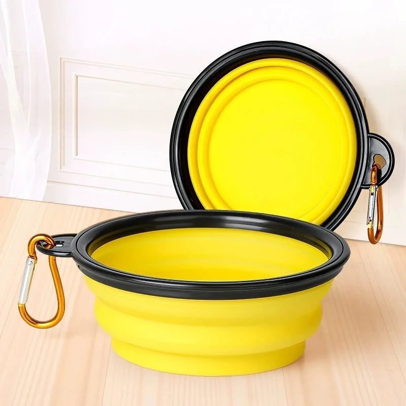 2-in-1 Collapsible Dog Travel Bowl