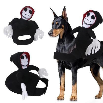 Grim Reaper Rider Dog Costume