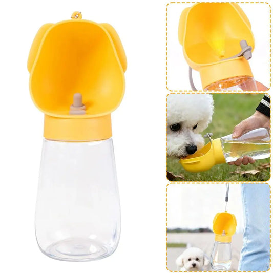 Portable Dog Water Bottle with Drinking Bowl