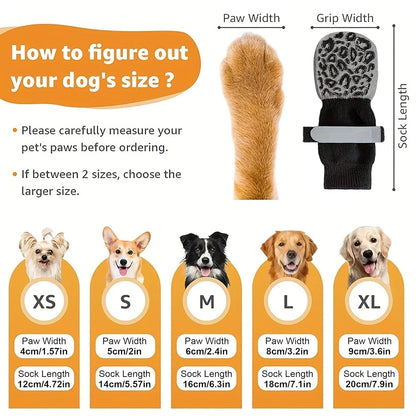 Non Slip Dog Socks Large Dog Grip Waterproof Socks Silicone