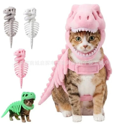 Dinosaur Skeleton Hooded Pet Costume