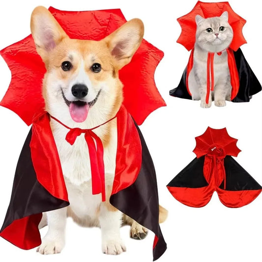 Red Vampire Cape for Cats & Dogs