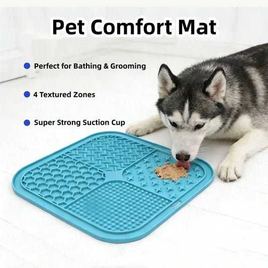 Silicone Dog Lick Mat with Suction Cup