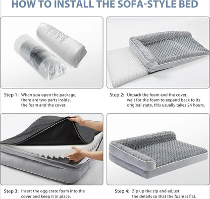 Orthopedic Dog Bed for Large Dogs