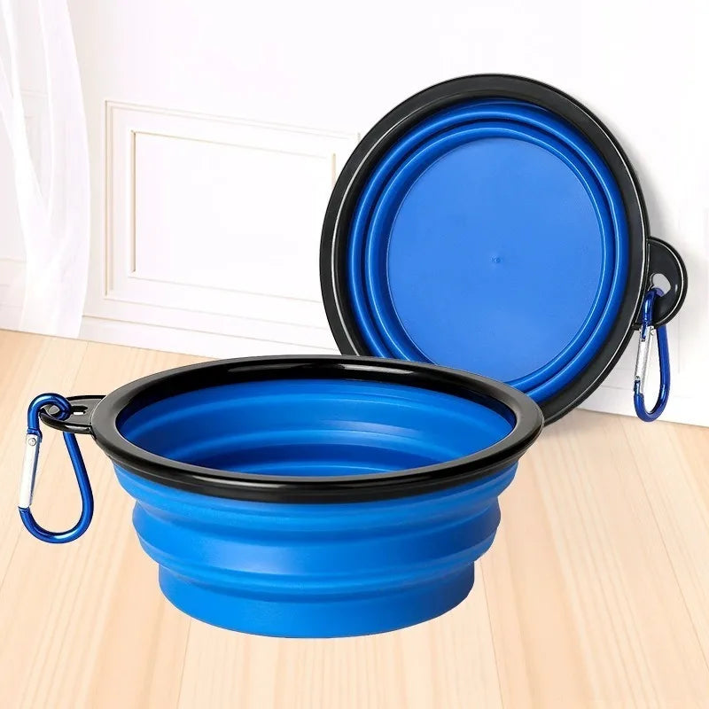 2-in-1 Collapsible Dog Travel Bowl