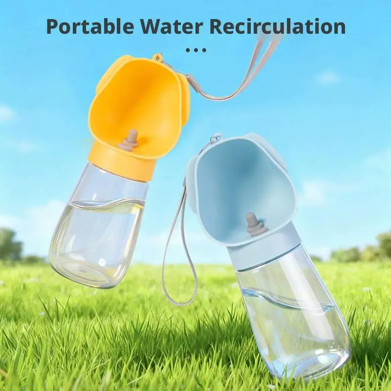 Portable Dog Water Bottle with Drinking Bowl
