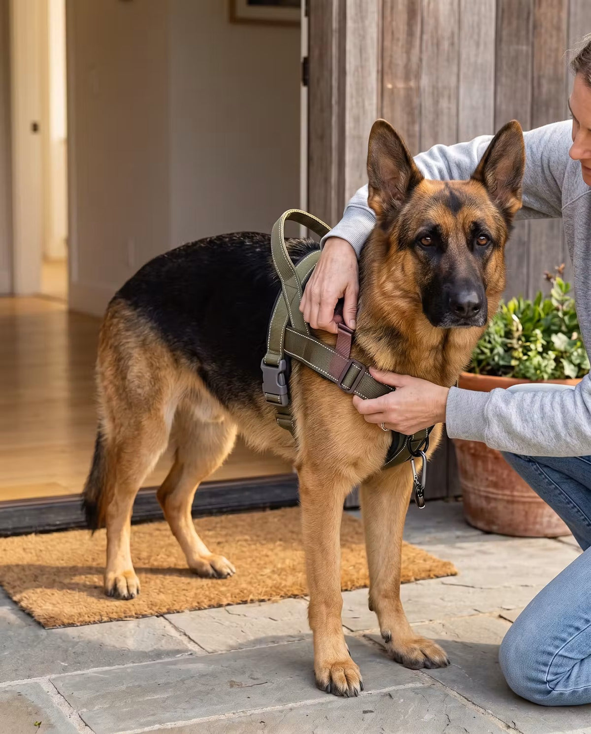 Heavy-Duty No-Pull Dog Harness with Handle | Reflective & Adjustable